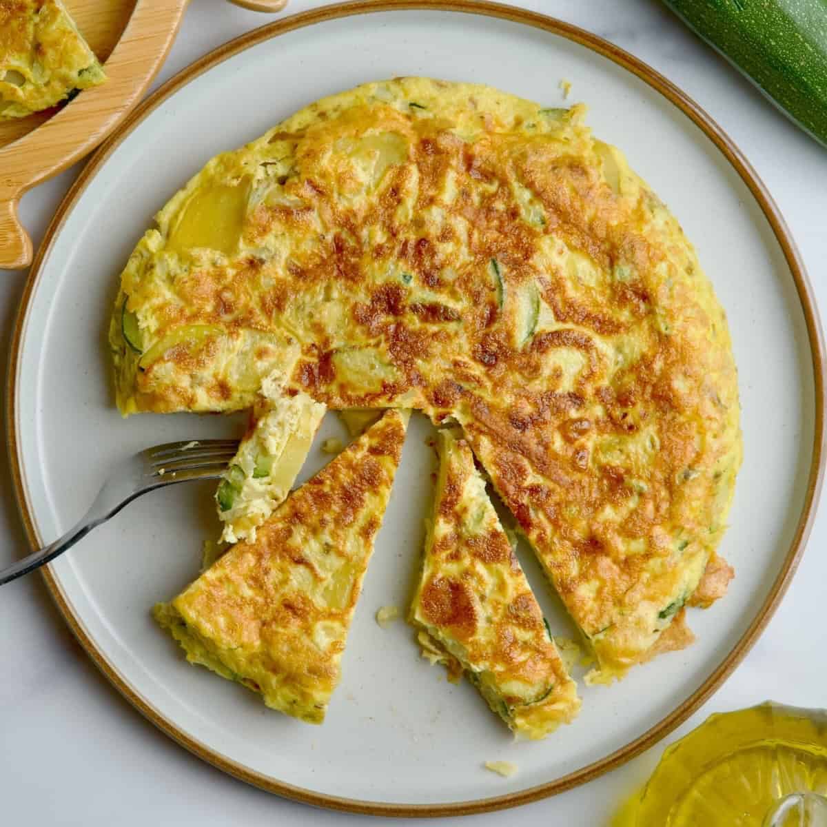 Potato & Zucchini Frittata (baby-friendly)