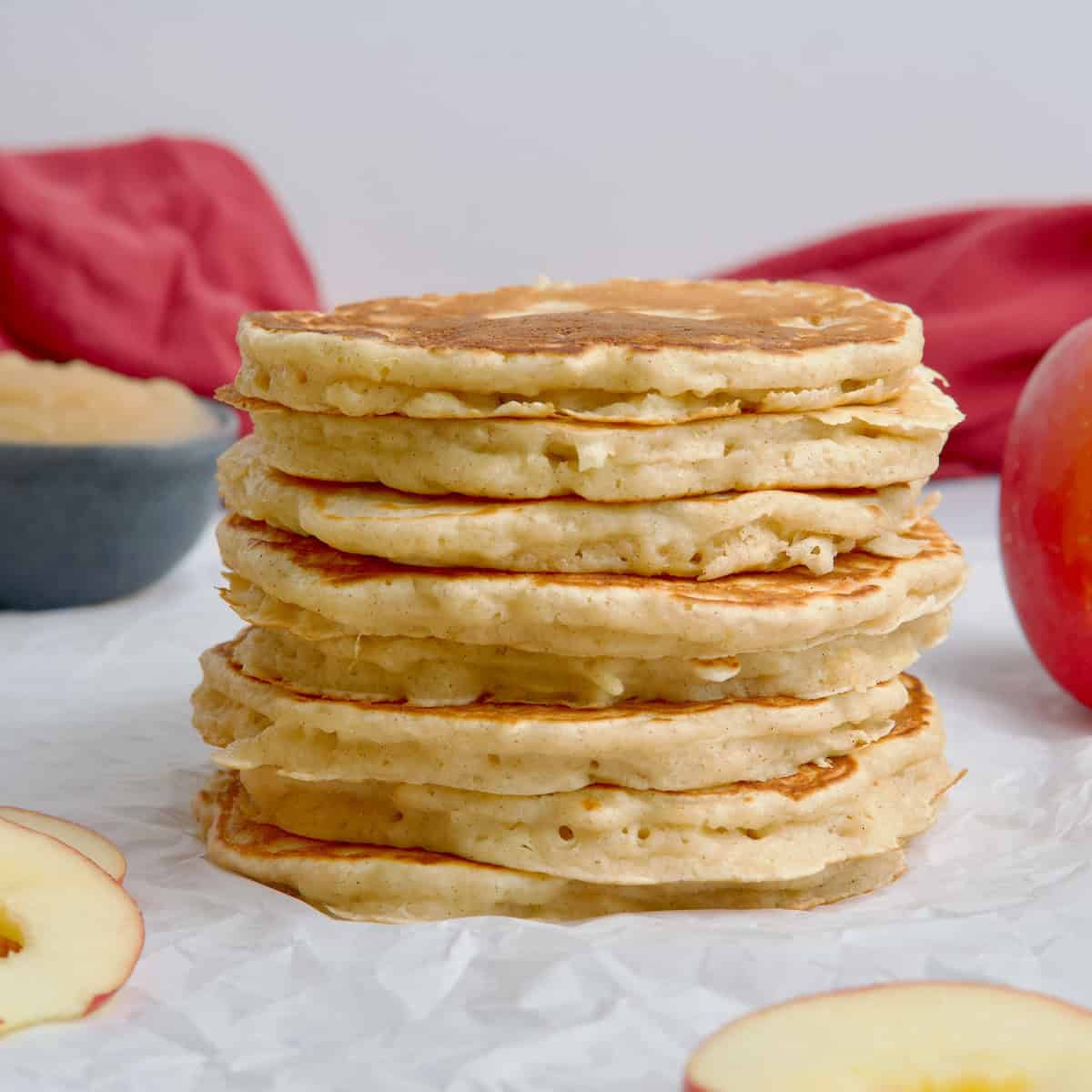 Fluffy Apple Pancakes (no sugar)