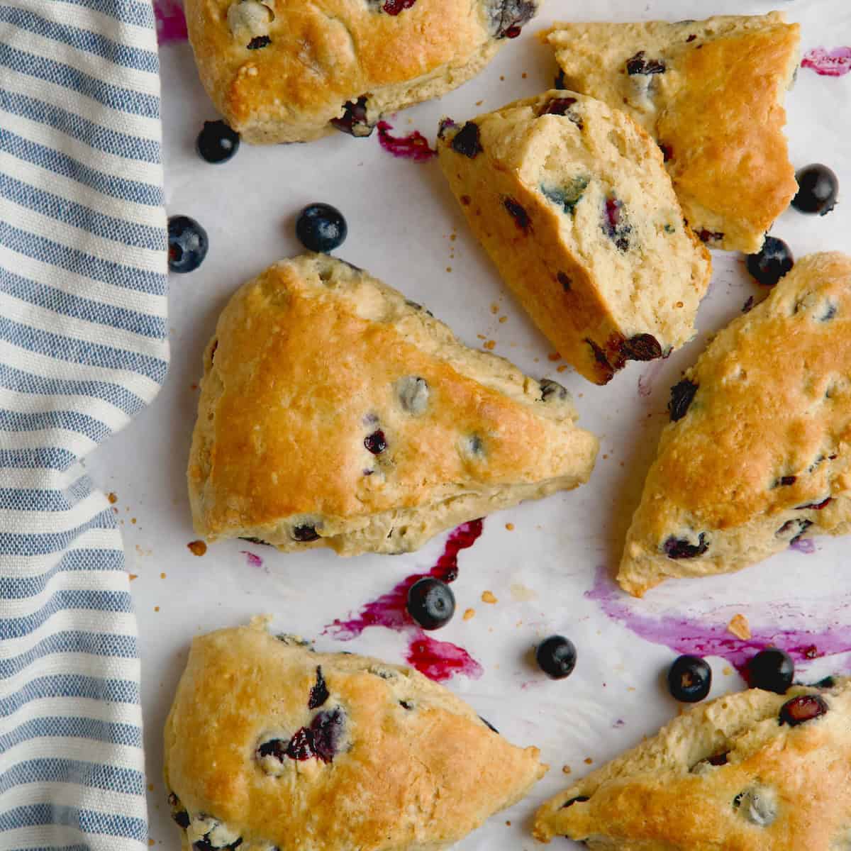 Blueberry Scones (No Refined Sugar)