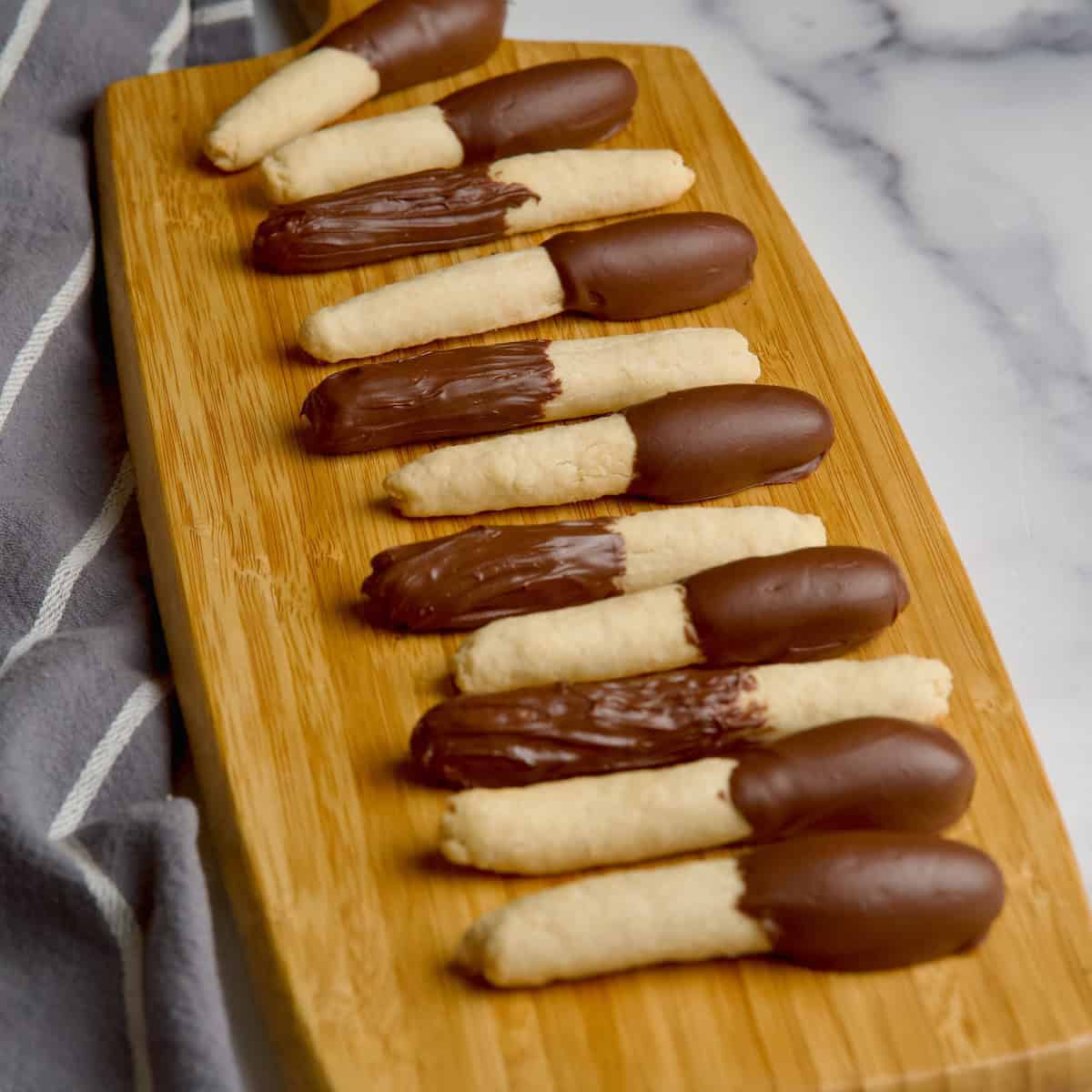 Homemade Cookie Sticks With Chocolate